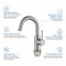 Kibi Circular Single Handle High-Arc Bathroom Sink Faucet C-KBF1021BN-KPW100BN - alternate 2